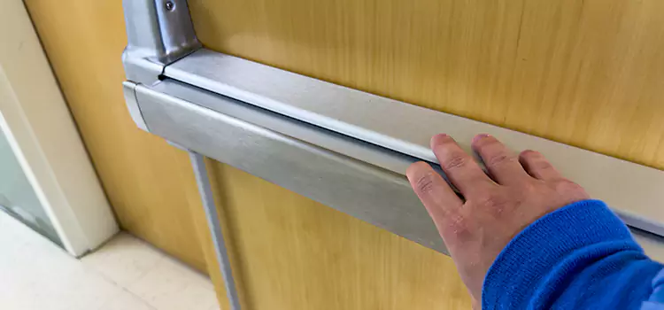 Installing a Push Bar on a Door Durham